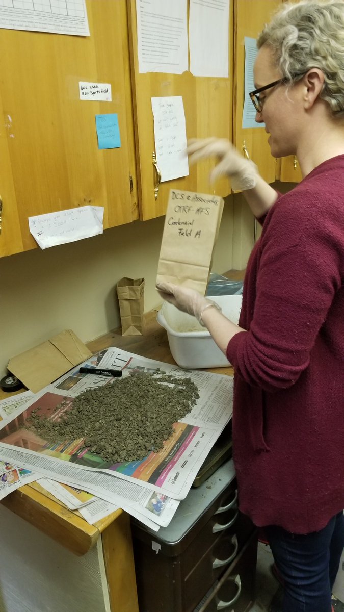 DCSturf's tweet photo. @DCS_Bet never stops!  Preparing soil samples for shipment to Brookside and Hutcheson laboratory's today.  #OTRF #Nutrite #Hutcheson #Zanderturf https://t.co/lXI1R6igxk