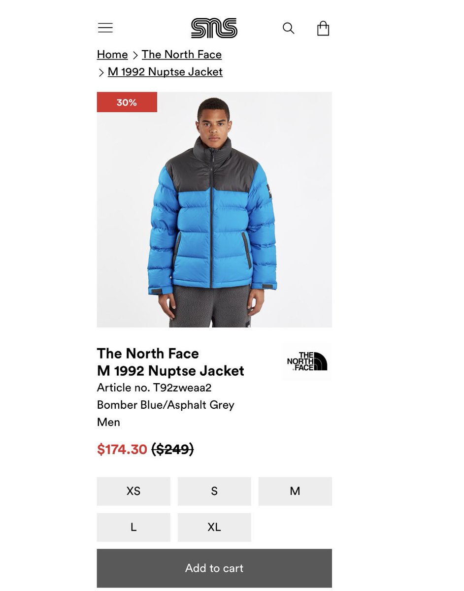 bomber blue north face