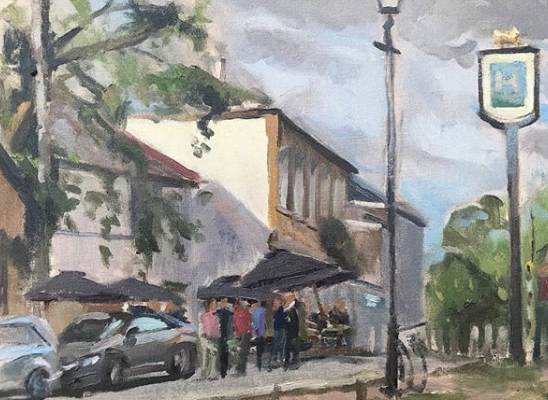 YoungsPubs's tweet photo. We are incredibly lucky to have some beautiful pubs in some incredible locations and also some customers with some extraordinary talents. A big thank you to @smanolescue and @sallytheartist for these beautiful pictures of the @handwimbledon and @crookedbillet in @WimbledonVil https://t.co/4p0qN4g0yA
