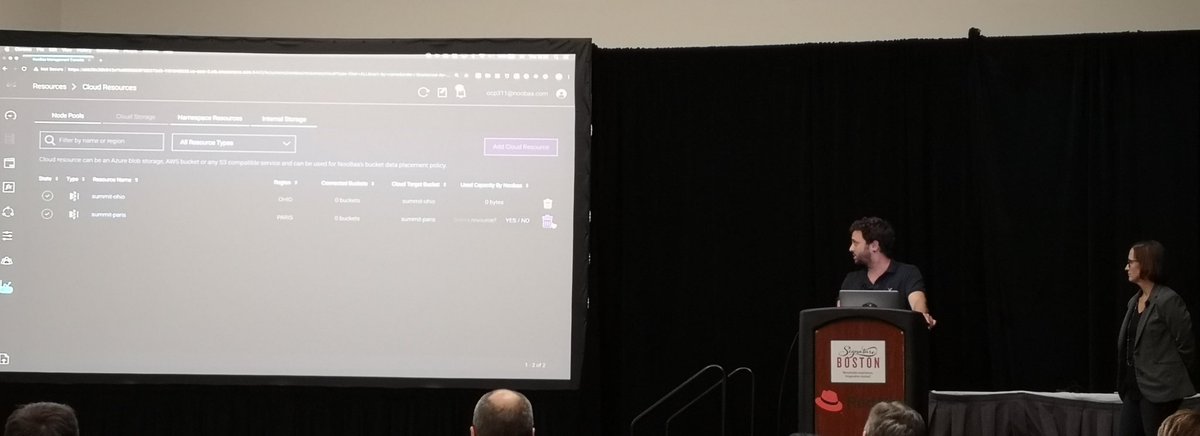 Kubernetes object bucket claims (obc) demo showing how <a href="/NooBaaStorage/">NooBaa Storage</a> provides abstract for object storage across clouds. #RHSummit
