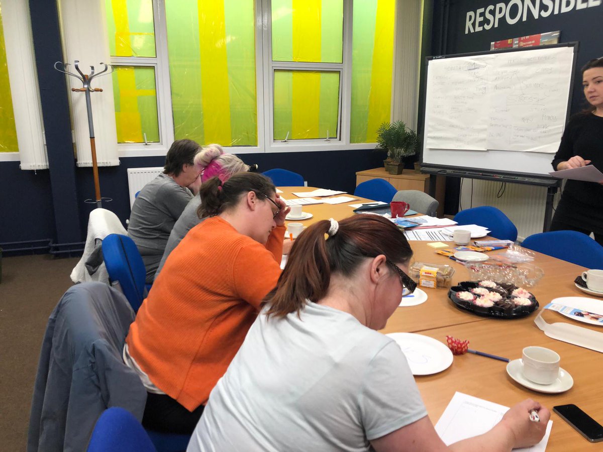 Auchenharvie's tweet image. Thanks to @AyrshireColl for delivering the first week of &apos;Exploring Wellbeing&apos; to our parents in partnership group. #accreditedlearning @NAC_FLT