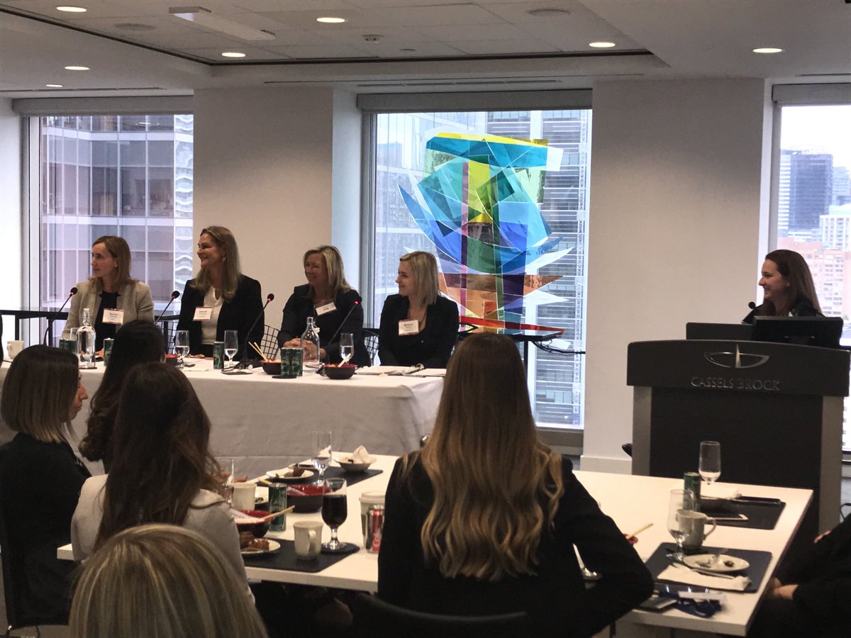 Panelists Mary Buttery (Cassels Brock) Miranda Spence (Aird &amp; Berlis) Deborah Hornbostel (msi Spergel) and Rachel Gillespie (BMO) speak at IWIRC Lunch &amp; Learn on the topic of Trusts &amp; Competing Priorities!