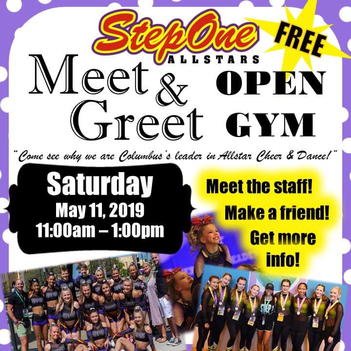 steponeallstars's tweet photo. This Saturday - 11am to 1pm - FREE Open Gym/Open House at our Columbus location! 

Get to know YOU•ME•US!
💜❤️💛 https://t.co/06KUrOPHZ4