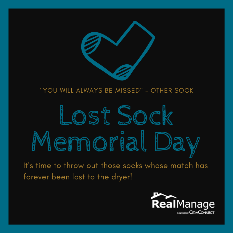 RealManage's tweet image. We can't help but feel a little sad every time we have to throw a #lostsock away. I guess today is the day!
