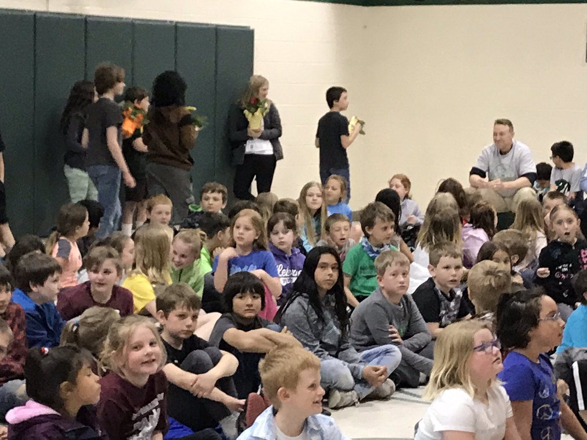 l_wiegandt's tweet photo. Fun to celebrate and surprise our teachers @Wilder_GFPS assembly this afternoon. #weappreciateyou! Thanks Wilder PTO for the flower pots! https://t.co/Kwfb78I1E8