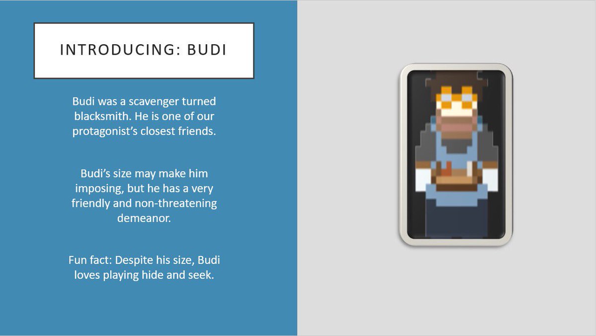 MazuTheGame's tweet photo. Meet Budi, our protagonist’s close friend #MazuTheGame https://t.co/d5WhWmNDsr