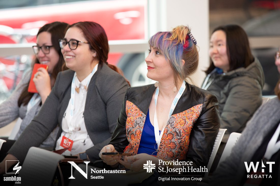 WheelhouseDMG's tweet photo. In our latest blog post, Wheelhouse DMG reflects on the #WomenInTech (WiT) Regatta! 15 of our "Wheelhousers" attended 34 of the 50 sessions last month -- and here's what we learned. https://t.co/grCmGswAIK #witregatta #seawit19 #DiversityandInclusion #seattletech https://t.co/xVjnDQ17Ae