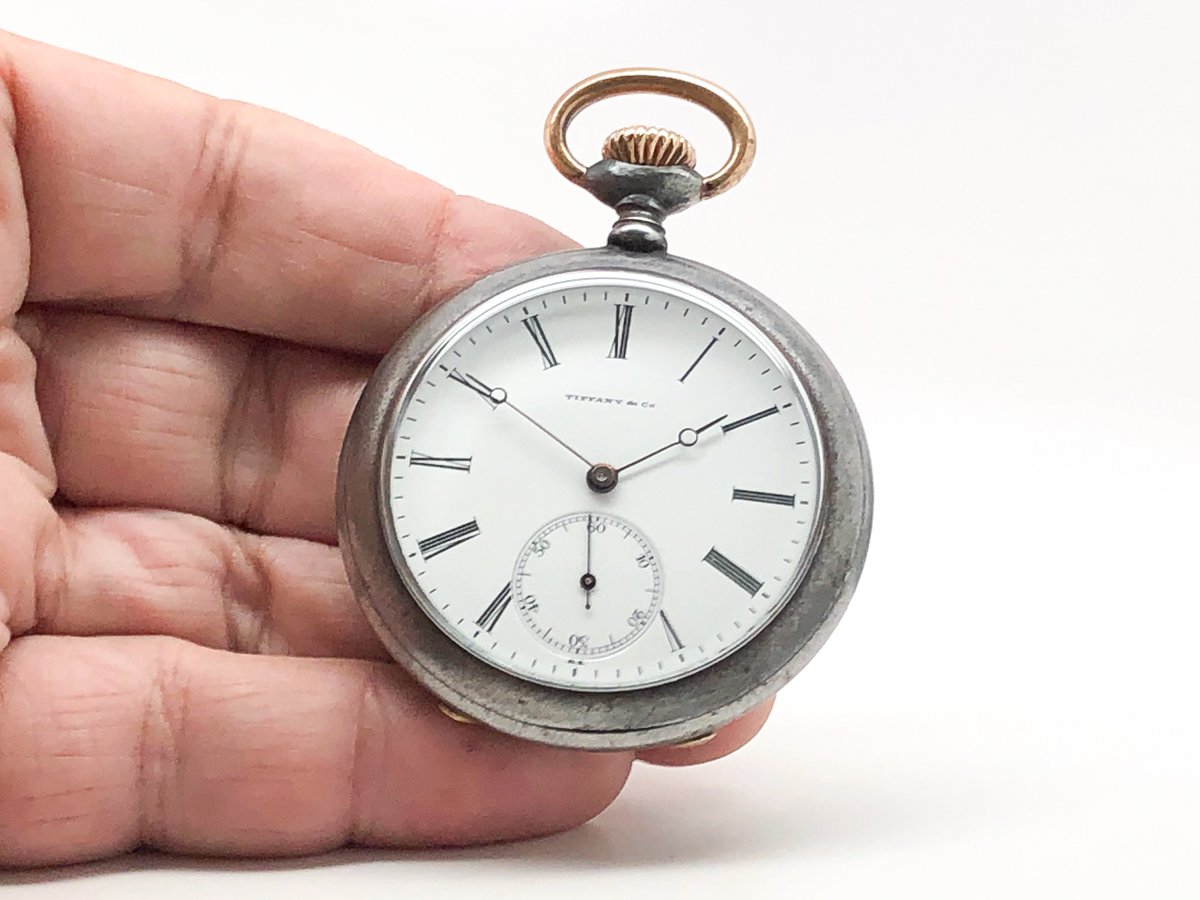 PocketWatchGuy's tweet photo. https://t.co/Pf2LAoxzFT Folks we are pleased to offer for your consideration this antique Tiffany Pocket Watch circa 1890’s. #TiffanyAndCo #antiquepocketwatch #antiques  #mensfashion https://t.co/17G3Aq2Ha4