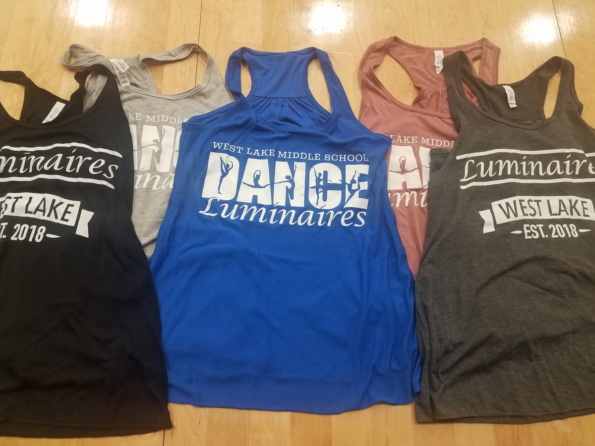 LuminairesDance's tweet photo. Look at the AWESOME tanks that just arrived!!! #2019-2020 #Practicegear ๐ https://t.co/VhZnLmYqql