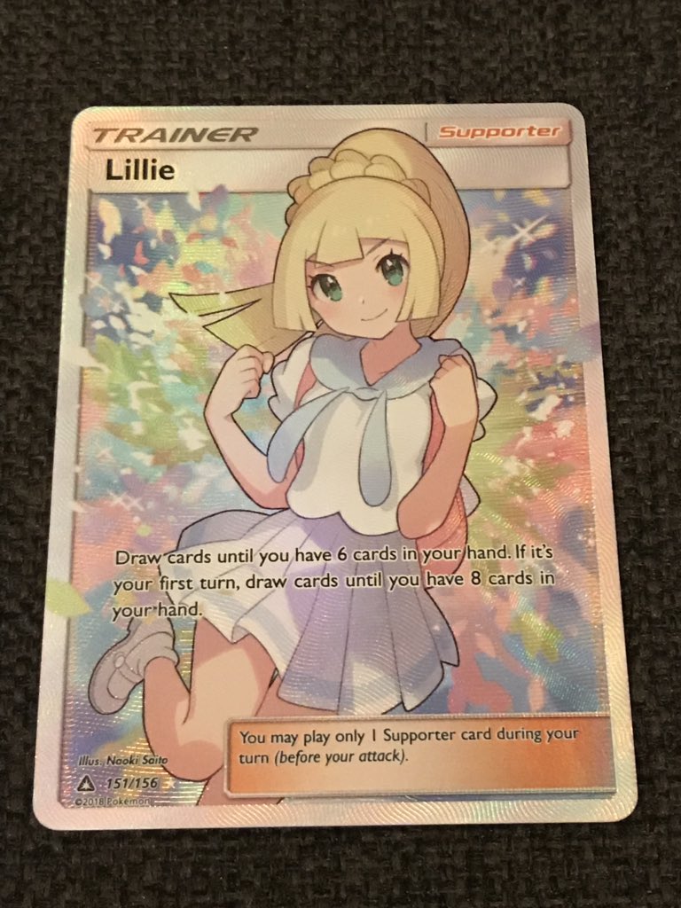 I_am_Rookrush's tweet photo. After landing a bargain on multiple Ultra Prism triple packs on eBay I pull this from the first booster I open! @Leonhart54YT #PokemonTCG #awesomepulls What gorgeous card!!!!! https://t.co/V2QrRtRjYD
