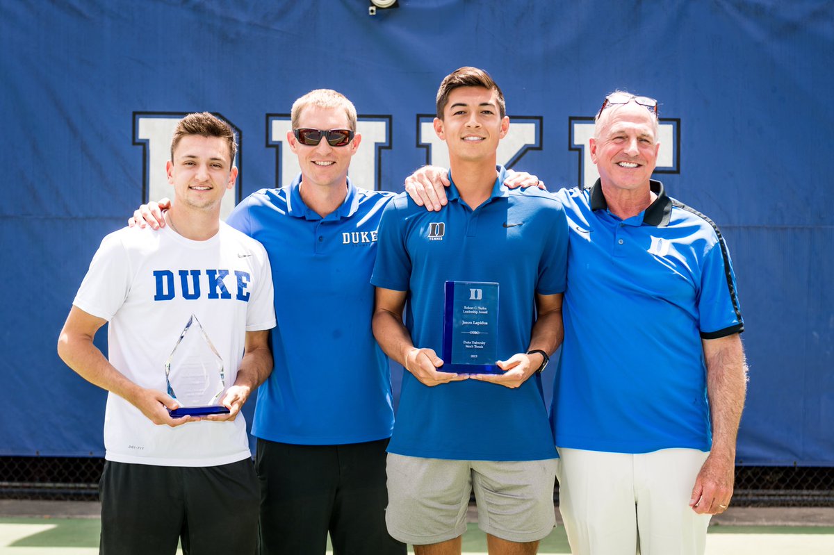 Congrats @nstachowiak13 on earning the Charles Hamilton Hargrave MVP award and <a href="/jtlapidus/">Jason Lapidus</a> on receiving the Robert C. Taylor Leadership award! 🎾🏅