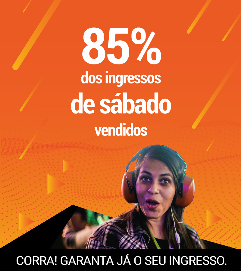 BrasilGameShow's tweet photo. Eita! 85% dos ingressos de sábado (12/10) da #BGS2019 já estão vendidos. Aproveite os últimos dias do 1º lote para garantir o seu ingresso com até 54% de desconto.

Corre! https://t.co/q0w4F1j8wU https://t.co/s1oWT8neV6