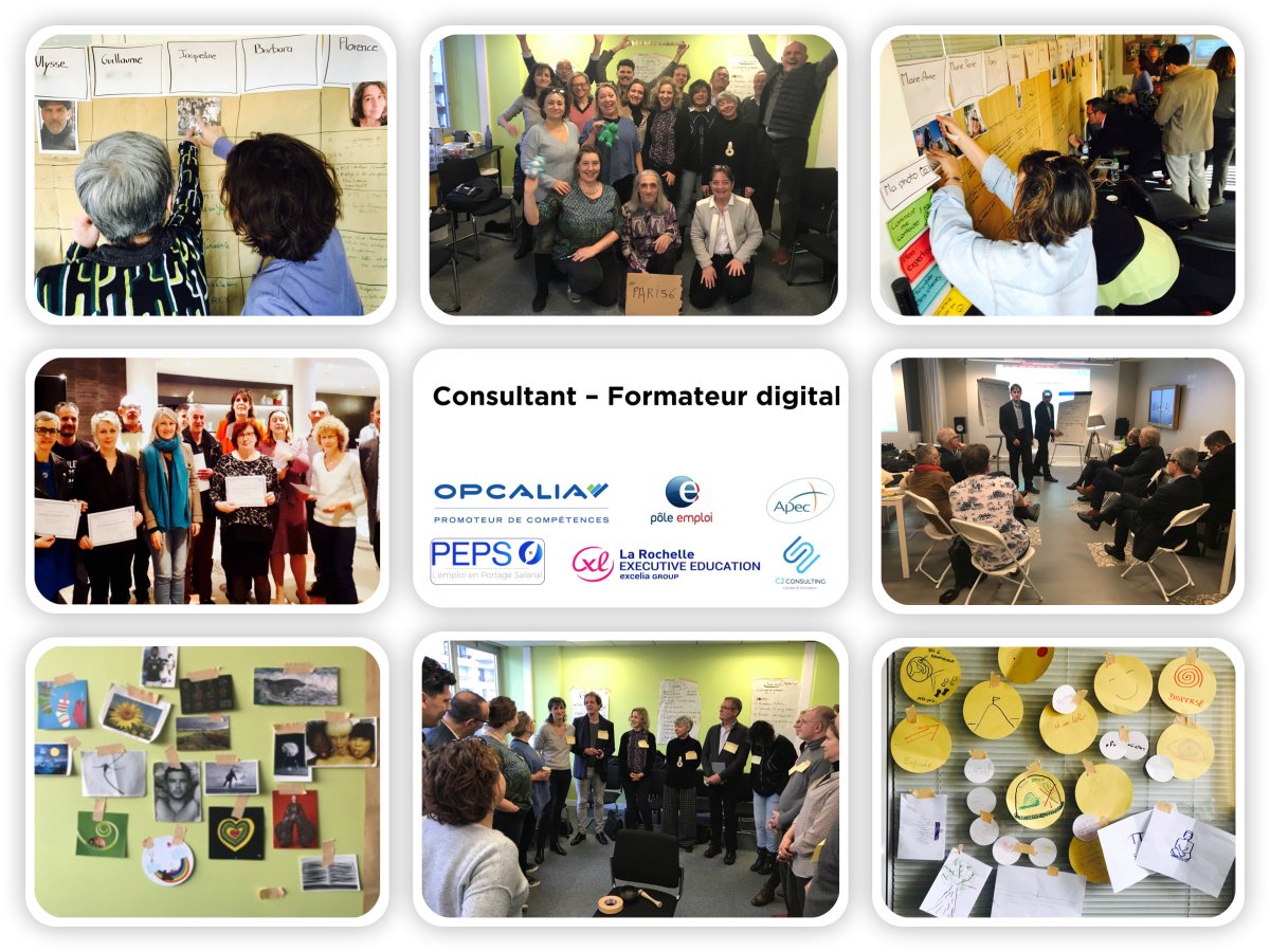SiouffiAlexia's tweet photo. Changez de métier, devenez consultant formateur digital grâce à un dispositif renversant, innovant, la classe renversée ! 
Un parcours d’apprentissage «Blended Learning» certifiant "Excellia/C2ConsultingGroup" en 8 rencontres vécues par près de 300 participants
#changemanagement https://t.co/5StTHTbdel
