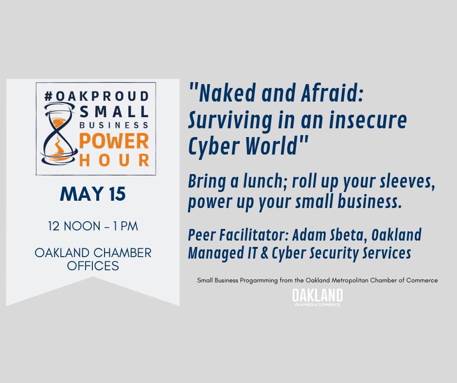 AdamSbeta's tweet image. Come join me for FREE in Oakland to learn how to make your business survive or prevent a cyber attack and data breach. If you can't make it, please share with who can!

Please share with your contacts and RSVP at oaklandchamber.com/events/details…

#cybersecurity #darkweb #databreach
