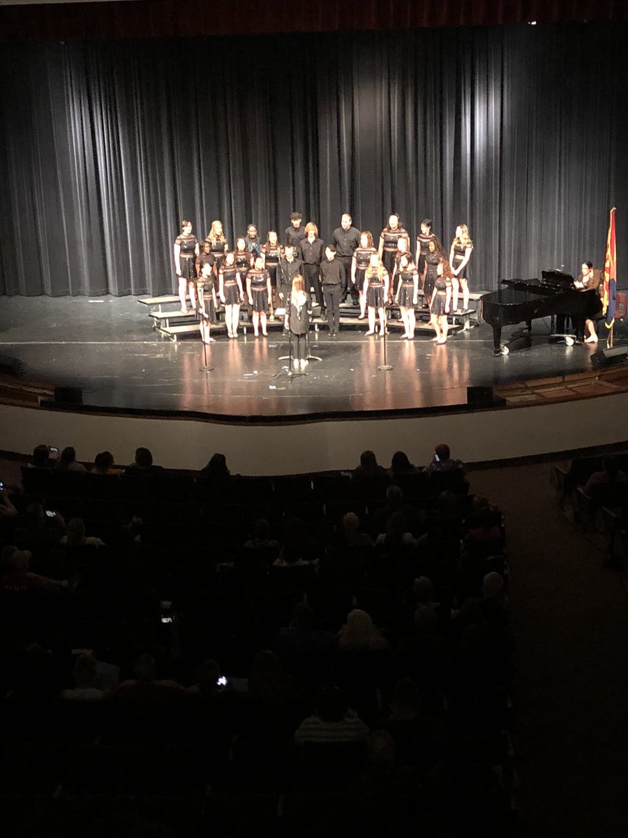 Choir opening up our combined final spring concert. Great evening of music in store!!!