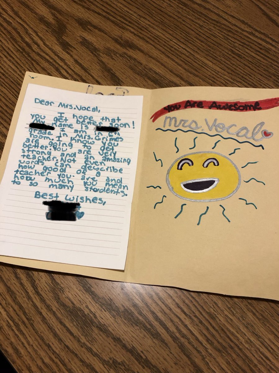 It’s been quite a challenging school year, but then a student I don’t work with writes me an encouraging note, it reminds me of why I do what I do. #lovemyjob  #spreadkindness #DundeeProud