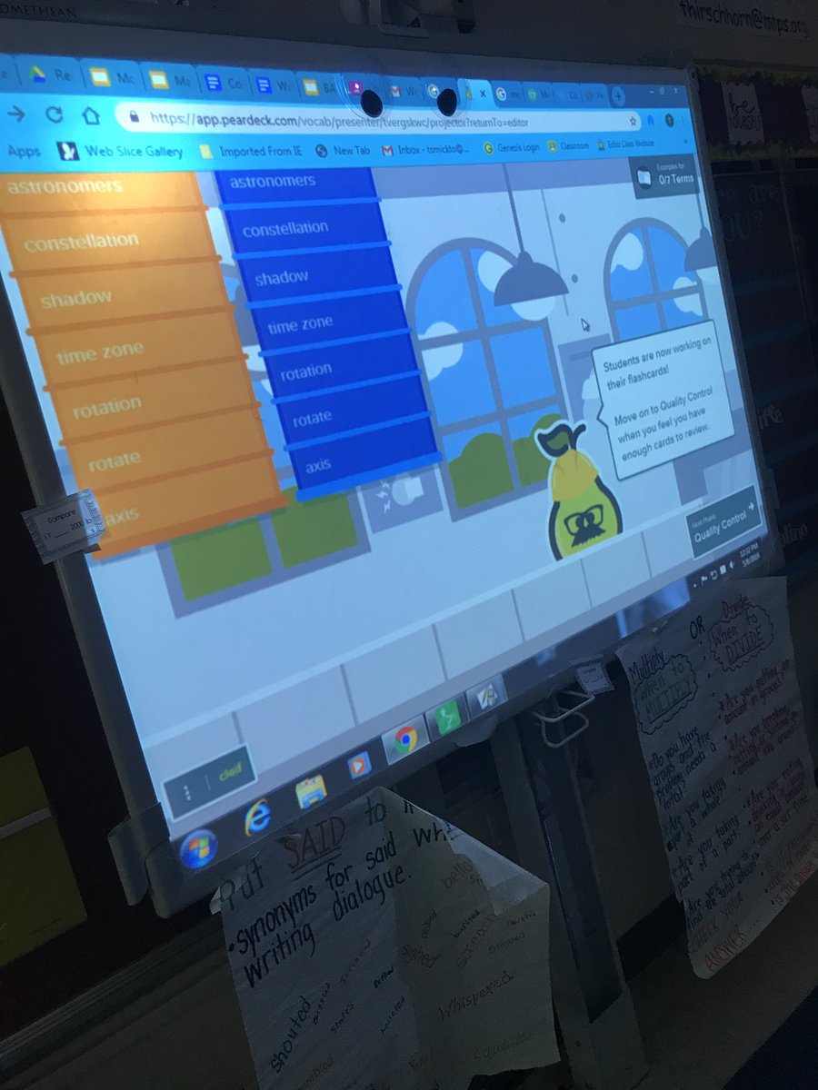 HirschhornDugan's tweet image. Flashcard Factory is always a hit! Thanks @PearDeck for this interactive way to review vocabulary terms! #thisisfifth #dugandragons #TCIscience @FJDugan @MTPSNJ