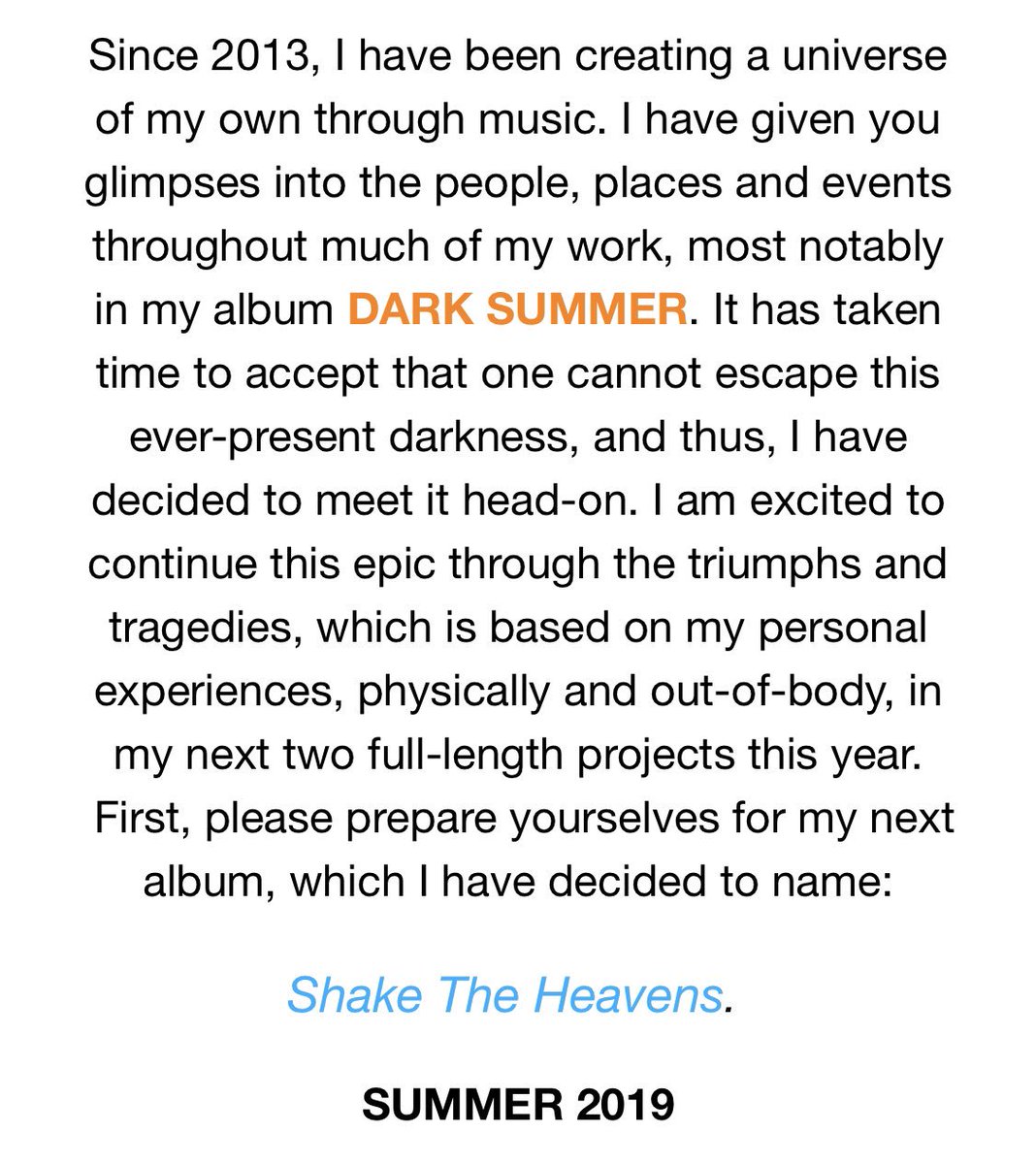 STREETLIGHT's tweet photo. #ShakeTheHeavens https://t.co/H2nbdejhGn