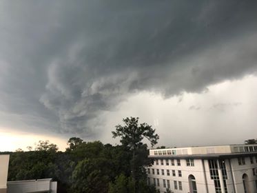wsbtv's tweet photo. HAPPENING NOW: Storm clouds are gathering over @EmoryUniversity 👀: https://t.co/XP8aINLmYa Have the storms arrived where you are? If you can safely take a pic or provide an update, share it with us using #StormWatchOn2. https://t.co/2TmnbbjtAP