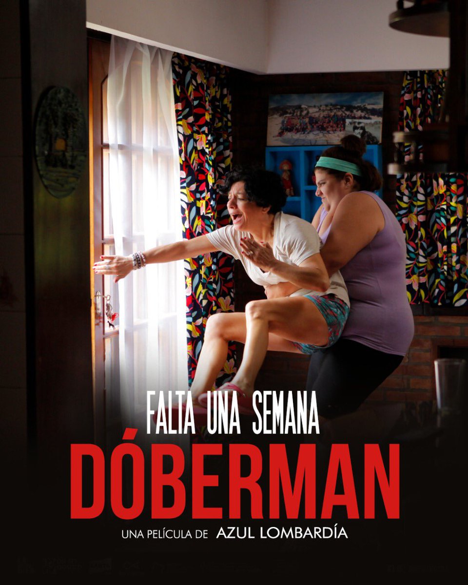 Falta una semana para el estreno de #Dóberman 📣
Una película de Azul Lombardía.
Con Maruja Bustamante y Mónica Raiola.
ESTRENO 16 DE MAYO
