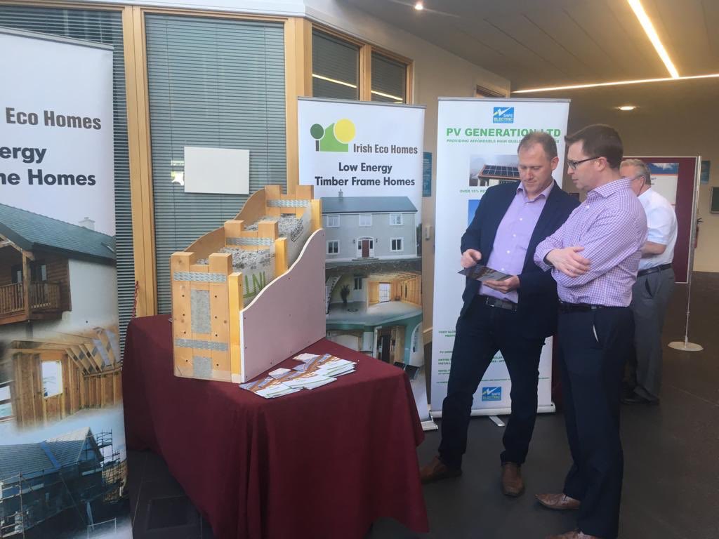 irishecohomes's tweet photo. Delighted to showcase our #nzeb ready #ecoframe @nuigalway @CIBSEIreland event this evening https://t.co/30kw8dA41V https://t.co/MLdYDuxJog