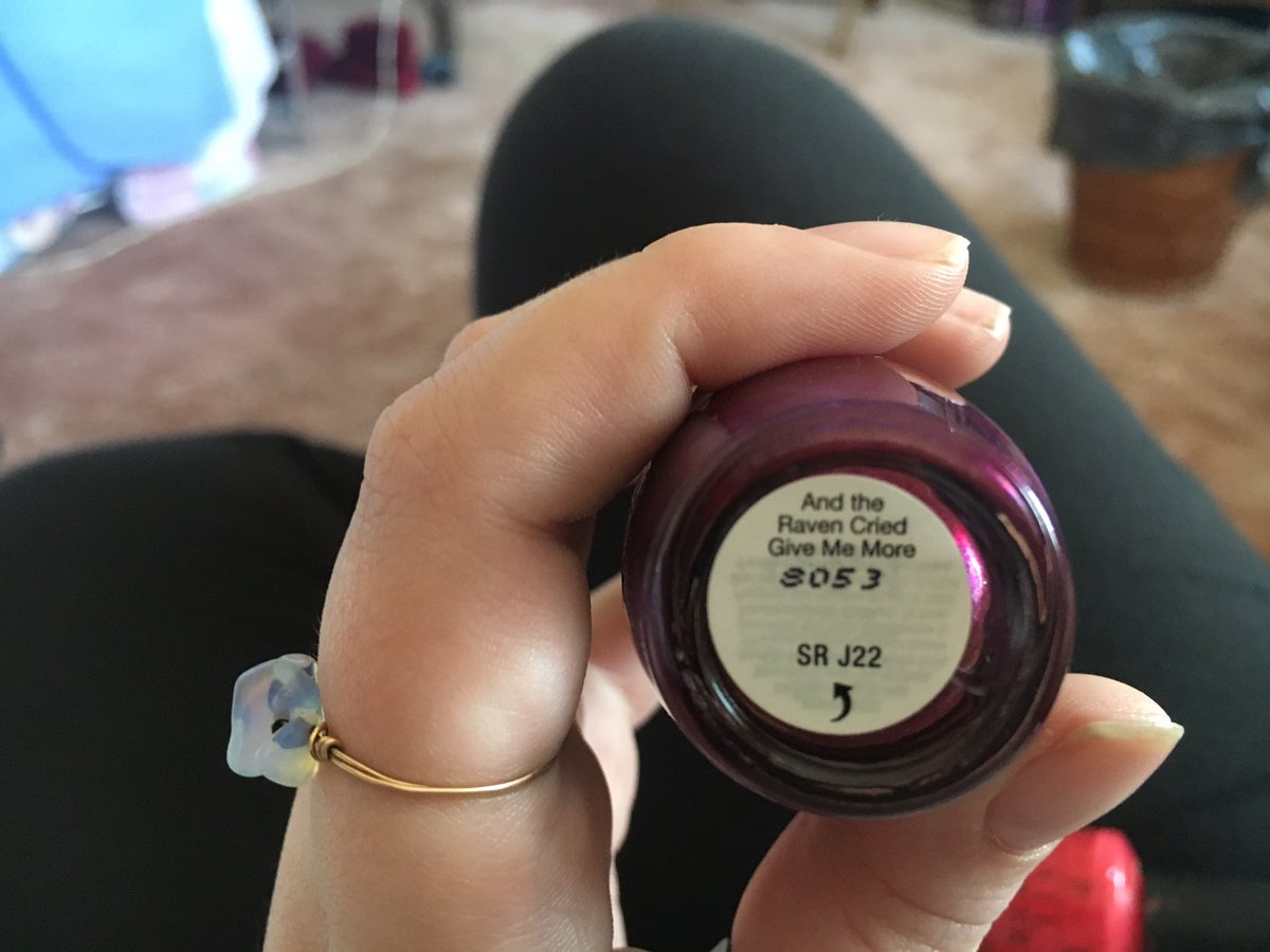samweird_'s tweet photo. when u run out of ideas for a poem just use nail polish names https://t.co/I0IROiRdPU