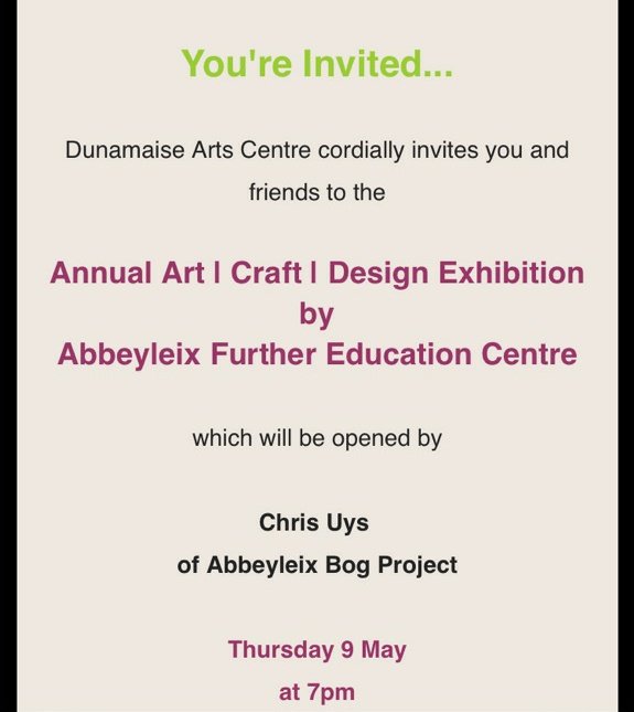 Abbeyleix Further Education and Training Centre (@abbeyleixfetc) on Twitter photo Abbeyleix FETC Art students exhibition in Dunamaise Arts Centre May 9th <a href="/7pm/">Huong Le</a> <a href="/laoisoffalyetb/">Laois and Offaly ETB</a> <a href="/dunamaise/">Dunamaise Arts Centere</a> <a href="/ArtAcdinfo56/">art@abbeyleix</a> <a href="/KKArtsOffice/">Kilkenny Arts Office</a> <a href="/LaoisNews/">Leinster Express / Laois Live</a> <a href="/LaoisToday/">Laois Today</a> Abbeyleix FETC Art students exhibition in Dunamaise Arts Centre May 9th <a href="/7pm/">Huong Le</a> <a href="/laoisoffalyetb/">Laois and Offaly ETB</a> <a href="/dunamaise/">Dunamaise Arts Centere</a> <a href="/ArtAcdinfo56/">art@abbeyleix</a> <a href="/KKArtsOffice/">Kilkenny Arts Office</a> <a href="/LaoisNews/">Leinster Express / Laois Live</a> <a href="/LaoisToday/">Laois Today</a>