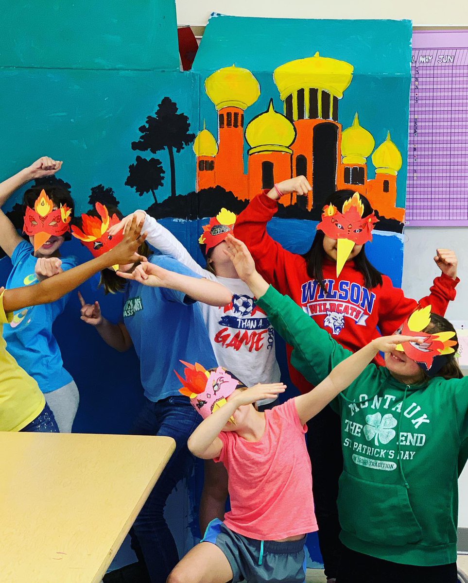sepigol's tweet photo. Look at these #unique #firebirds . #4thgrade artists were inspired by #russian #culture but their #creativity went above and beyond what was expected from them!!!!!#masks #arteducation #creativity #elementaryart #artteachersofinstagram  @natickps @liljalions https://t.co/wnaARQjlkP