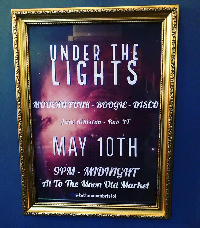 Looking forward to ‘Under The Lights’ returning tomorrow night! Don’t miss out, it’s going to be a big one 🎆 .
.
.
.
.
#modernfunk #boogie #Disco #bristoldjs #bristolbar #oldmarketbristol bit.ly/2DWbfUY