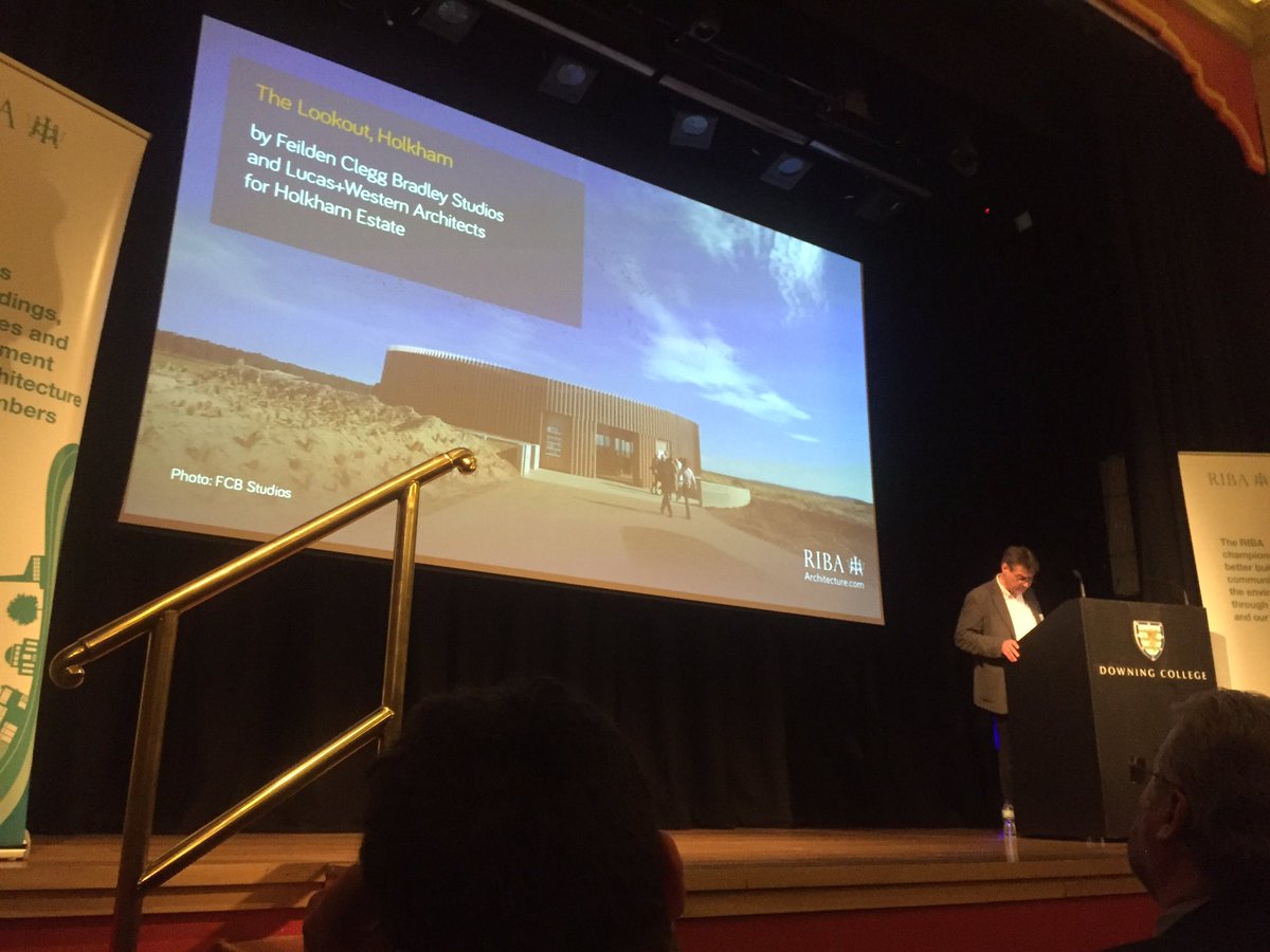 GreensmithTim's tweet image. Inspiring people and projects being celebrated at @RIBA East Regional Awards tonight. Thrilled @FCBStudios ‘The Lookout’ for  @Holkham got a lookin. Go team!