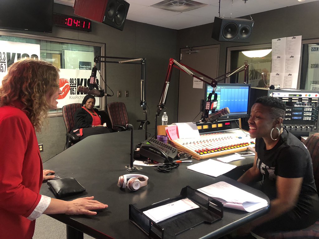 I stopped by to see my friend <a href="/COMMUNITYCLO/">Clovia Lawrence</a> and help Send A Kid to Camp! The radio-thon is open until 8! Call Clovia at Radio One at 804-521-8400