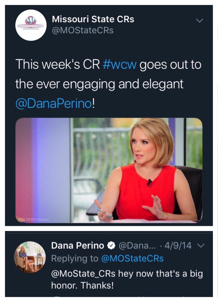 AsherTheAllMan's tweet photo. Happy birthday, @DanaPerino! 🎂🇺🇸
#TBT to meeting her, offline & on, during my @MOStateCRs days 🐘 #RushGOP https://t.co/vsbmpxOSi8