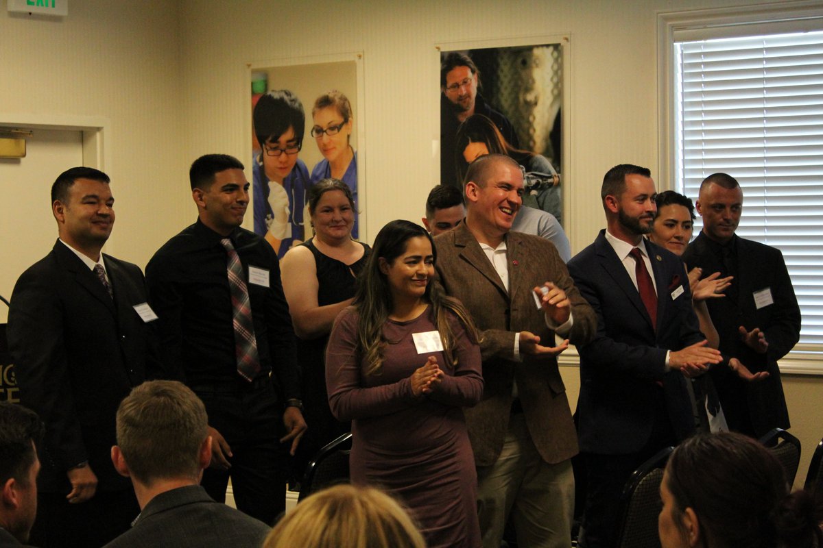 veteransedprog's tweet photo. Yesterday was such a special day for us! Thank you to everyone that helped celebrate our student veterans completing the program.❤️A huge shout-out to Dr. Marshall Thomas, Director of Veteran Affairs for @calstate, for attending our event and supporting the program! 🇺🇸🐾 https://t.co/HR7kaGRAu7