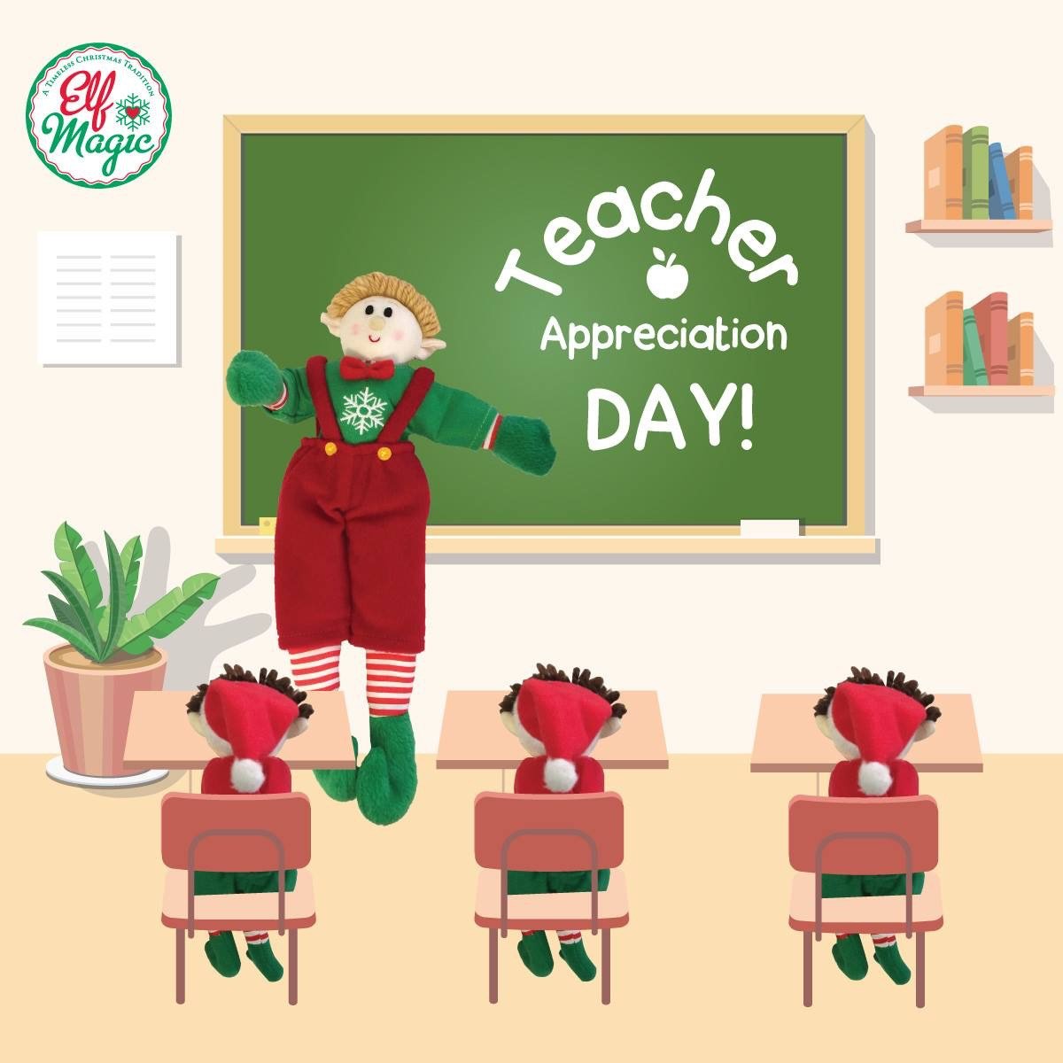 ElfMagic's tweet image. We ❤️ teachers! To all teachers out there, THANK YOU for all you do! You are amazing and we appreciate the hard work and pouring of your life into children!  
#teacherappreciationweek #elfmagicfriends #elfmagicelfcapades