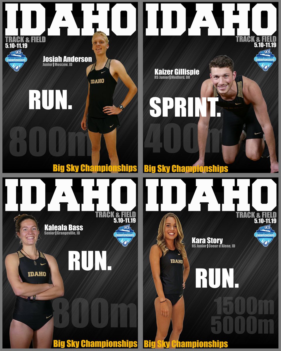 Vandals are in Missoula and ready to take on the Big Sky Conference Outdoor Track &amp; Field Championships! Action starts tomorrow at 9am with the Men's Hammer and continues through Saturday! #GoVandals #BigSkyTF #IdahoTrack #BraveandBold #MCAA #runnerspace #dyestat