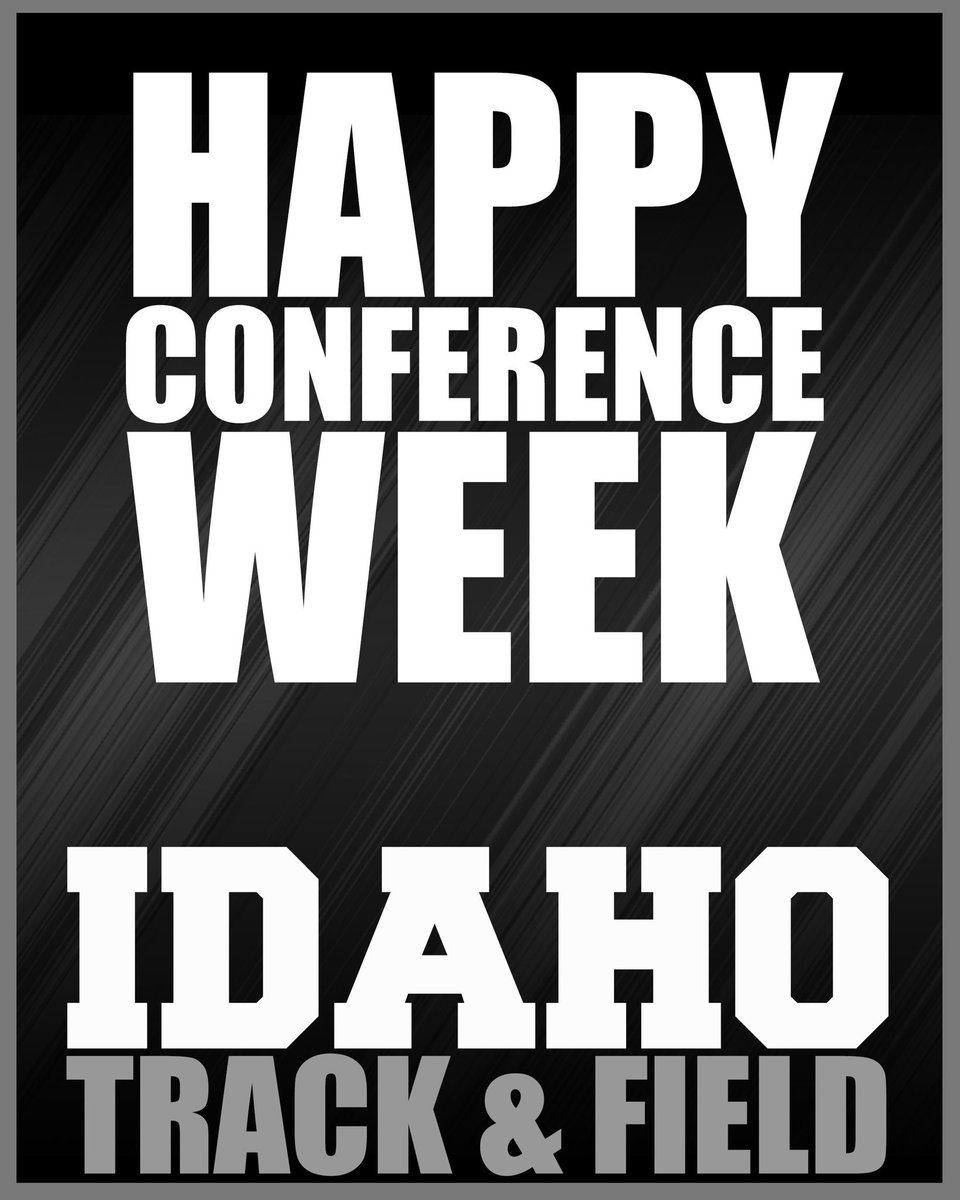 Happy Conference Week! We have a full line up of Vandals competing Friday and Saturday! #GoVandals #BigSkyTF #IdahoTrack #BraveandBold #MCAA #runnerspace #dyestat