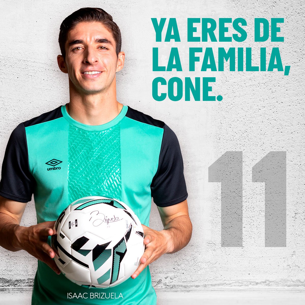 Ya eres de la familia @brizuela27_cone  !!!

#Umbro #UmbroFútbol #OurGame #UmbroFootball #IsaacBrizuela