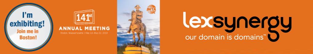 lexsynergy's tweet photo. The INTA Annual Meeting is just around the corner! If you are attending, come meet the Lexsynergy team at booth #928 in the exhibit hall.  #INTA2019 https://t.co/oC73whxUY2