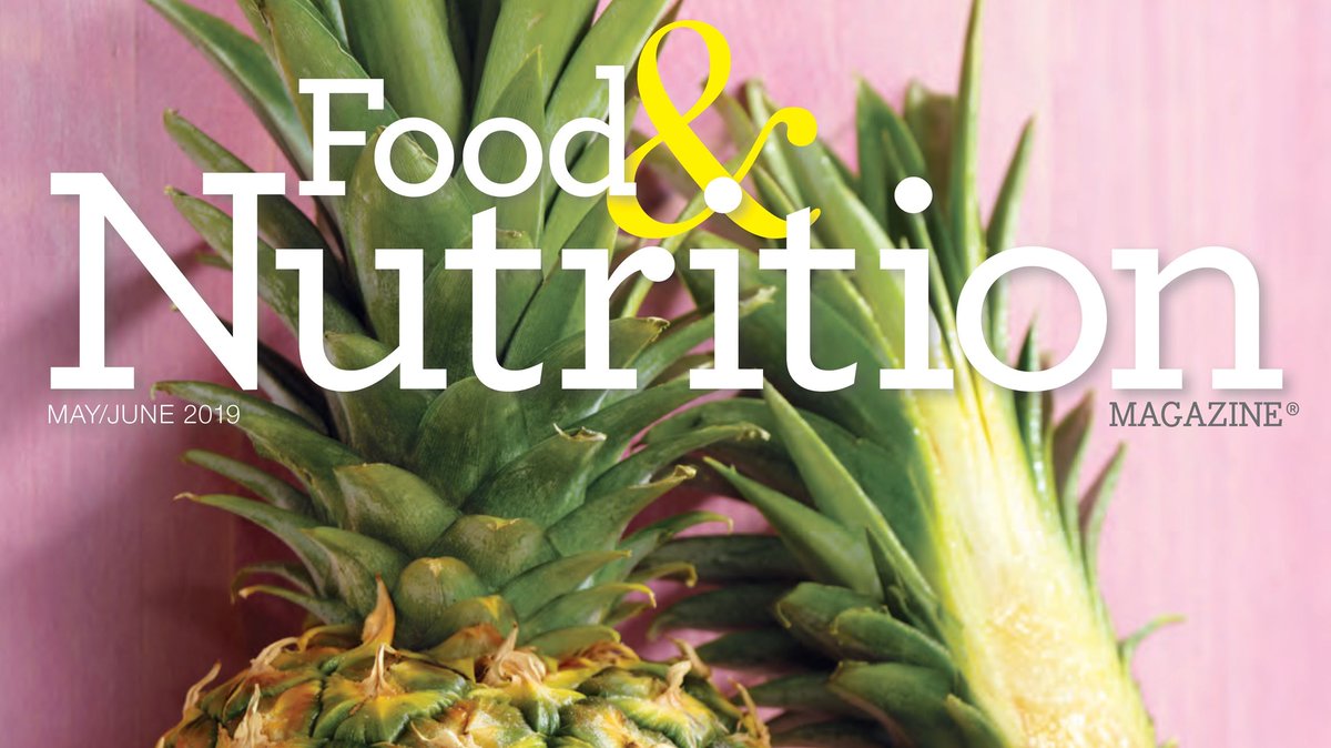 Have you seen the latest issue of @FoodNutriMag? The May/June 2019 issue includes information about mercury, fertility, eye health, Colombian food, lots of delicious and nutritious #recipes and more!

Check it out: sm.foodnutrimag.org/currentissue

#eatrightPRO #rdchat