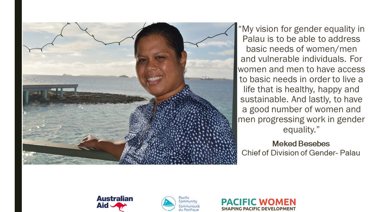 spc_cps's tweet image. Meet Meked Besebes, Chief of Division of Gender #Palau,  shedding light upon her vision for Palau on gender mainstreaming and broader gender equality commitments.    #PGEP #PPA #genderequality #SDP