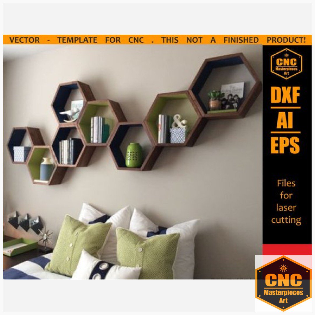 AllredBandw's tweet photo. Parametric modular shelf-rack.Wall mounted wooden shelving for books and Souvenirs, CNC plan for laser cutting.Hexagon bookshelf,vector file #WoodenShelving #CncPlan 
$13.50
➤ https://t.co/fLYX3YLfDw https://t.co/hPD2RvCvWH