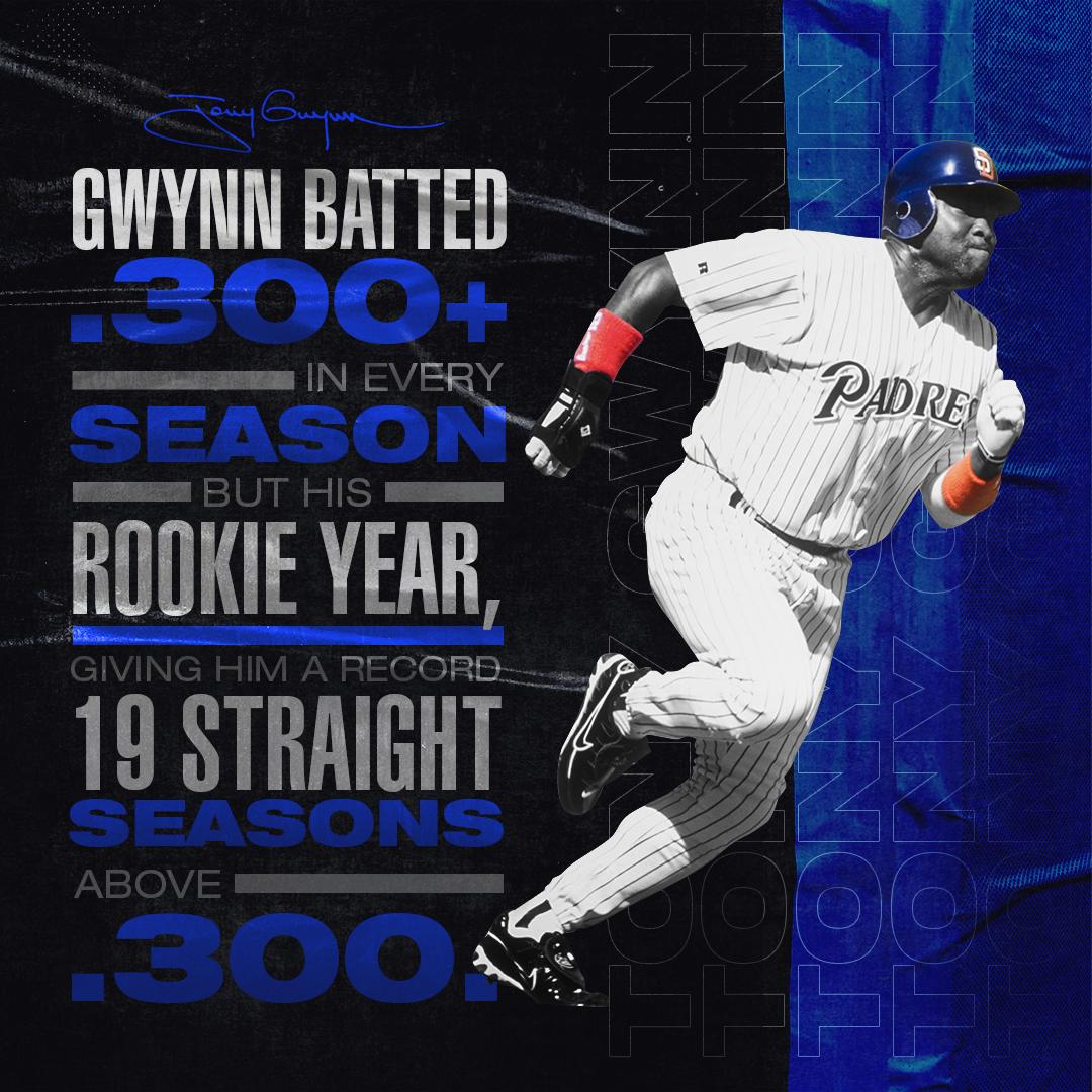 MLB Stats on X: Tony Gwynn would have turned 59 years old today. In many  ways, including statistically, he was literally one-of-a-kind.   / X