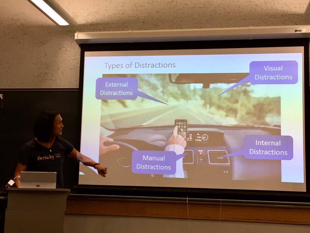 UCBSafeTREC's tweet image. Riya Young presents: “#DistractedDriving Experiences between Uber/Lyft Drivers vs. Recreational Drivers and Impacts on Traffic Safety” C265 #TrafficSafety #InjuryControl #PublicHealth