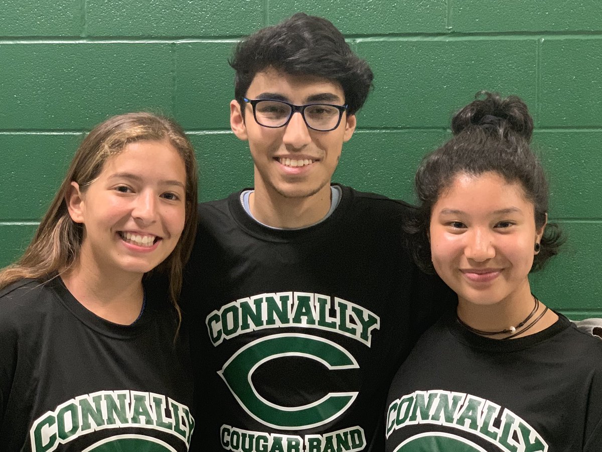 2019-2020 CHS Drum Majors! Sandesh P, Sabrina D, &amp; Paris C! <a href="/JBConnallyHS/">Connally High School</a>