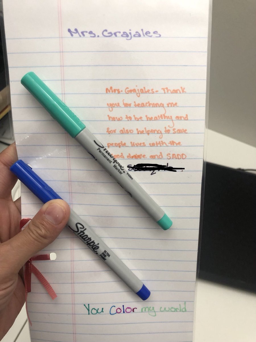 MsGHealthTeachr's tweet photo. Teacher appreciation week. Touching students one at a time #HealthEducation #TeacherApprecationWeek #farrock #nycteacher #healthteacher https://t.co/eK3zJyerkx