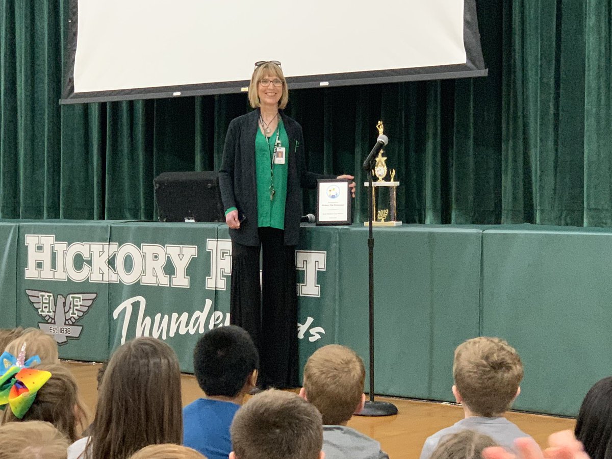 HFThunderbirds's tweet photo. Way to go T-birds! CCSD Math Madness Champions! Thank you @DrHeadCCSDMath for presenting the trophy at our Family Meeting! Special treat- Dunkin Donuts since we Slam Dunked iReady #CCSDmathmadness #thunderthinkers #tbirdfam💚👐🏼💚 https://t.co/Ef5j2RYpDl