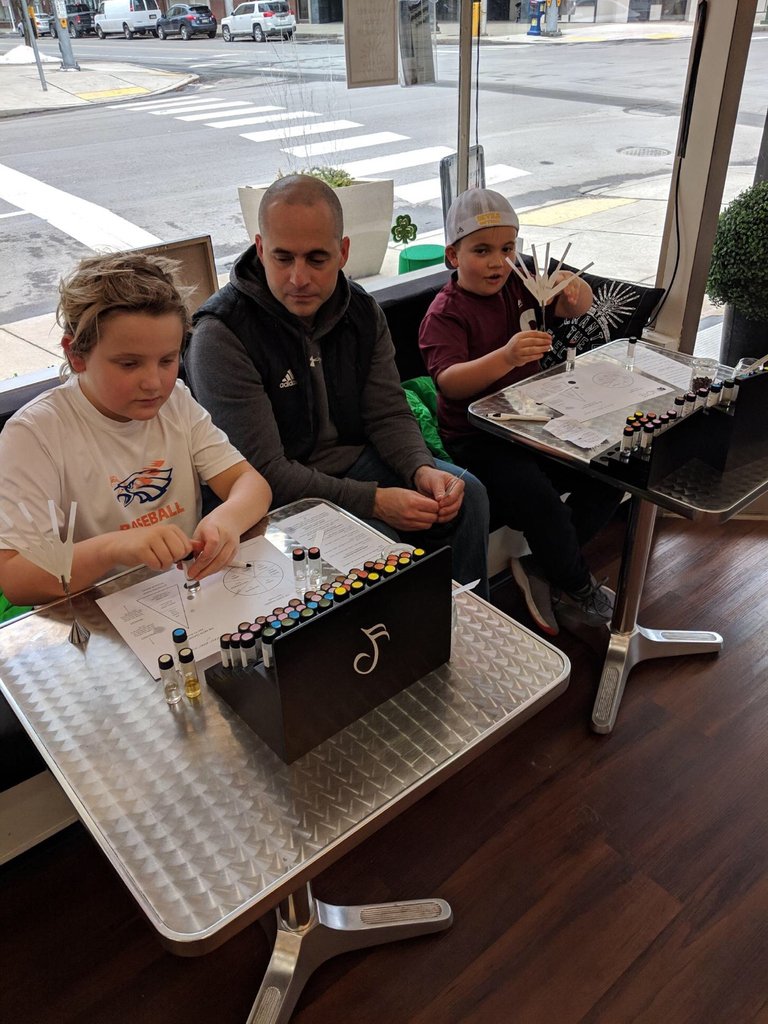 NoteologyFrag's tweet photo. For #throwbackThursday we're highlighting this thoughtful trio. Each year, these two brothers visit NOTE Fragrances with their dad to make custom perfumes for their mom.
#customperfume #tbt #modernperfume #perfumelovers #motherday #giftideas #notefragrances #shoplocal https://t.co/Kvt5y1P3Yn