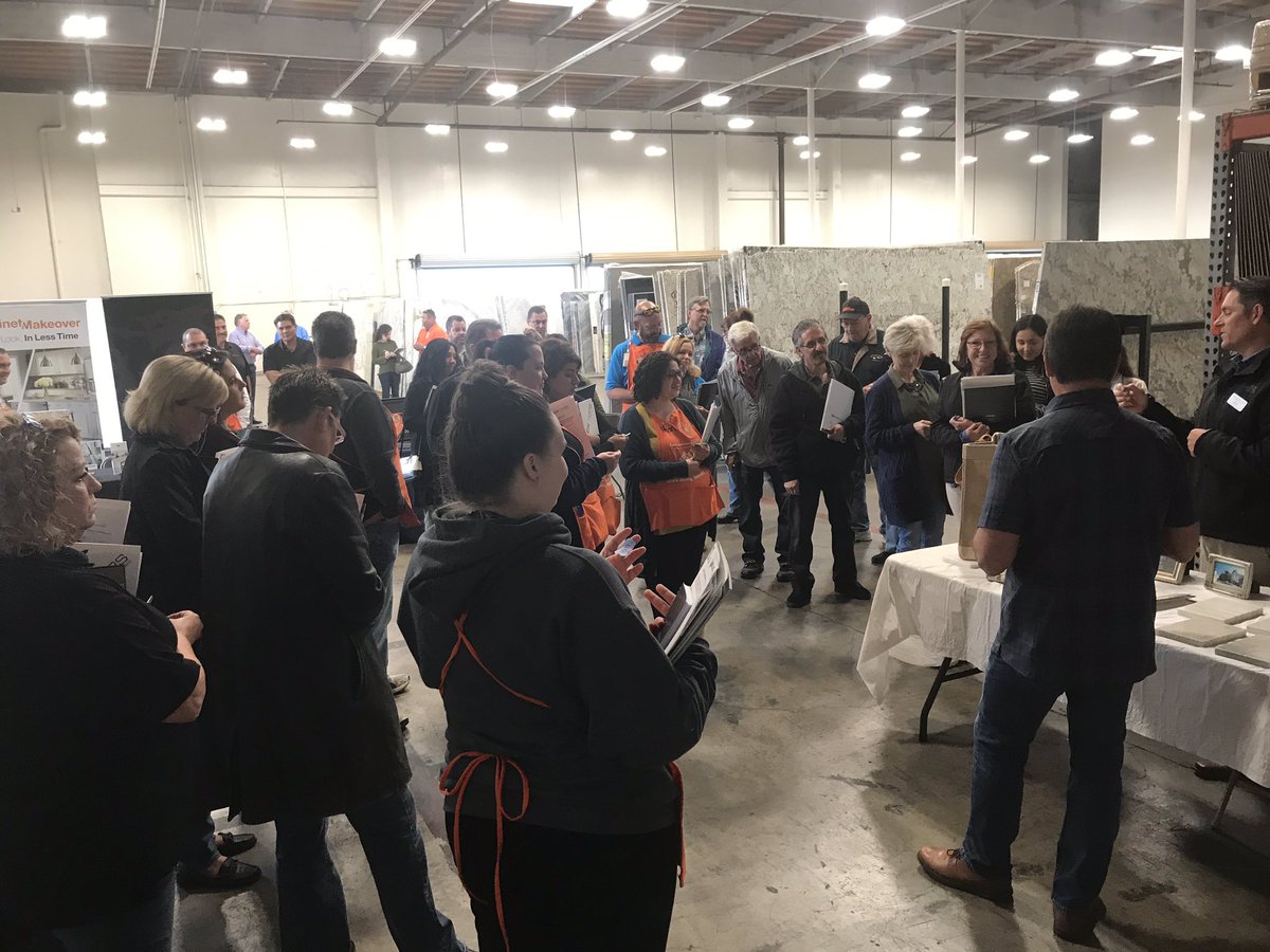Jeffbrennerhd's tweet photo. Great Super PK for Countertops today with Blocktops at Arizona tile. Great vendor support and a lot of knowledge to go back to the stores and sell, sell, sell!! @PS_RSM @NotoKara @JabarrBean @wendyofthewest https://t.co/nKIurhcPQi