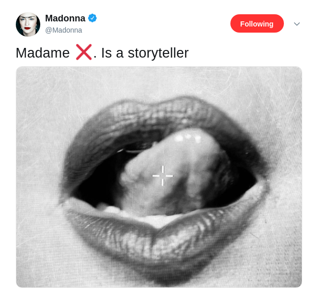 ConcertLane's tweet photo. And it's going to be a great story!
#Madonna #MadameX #NOWLegends #rebelheart #CD #music #RebelHeartTour #QueenOfPop #MDNA #Deals #sexy #Entertainment https://t.co/uacWVPH81b