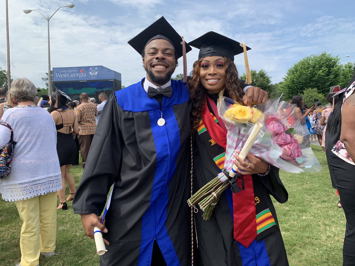 We graduated today  #uwg19 #uwggrads 🥳✊🏾🎓✌🏾